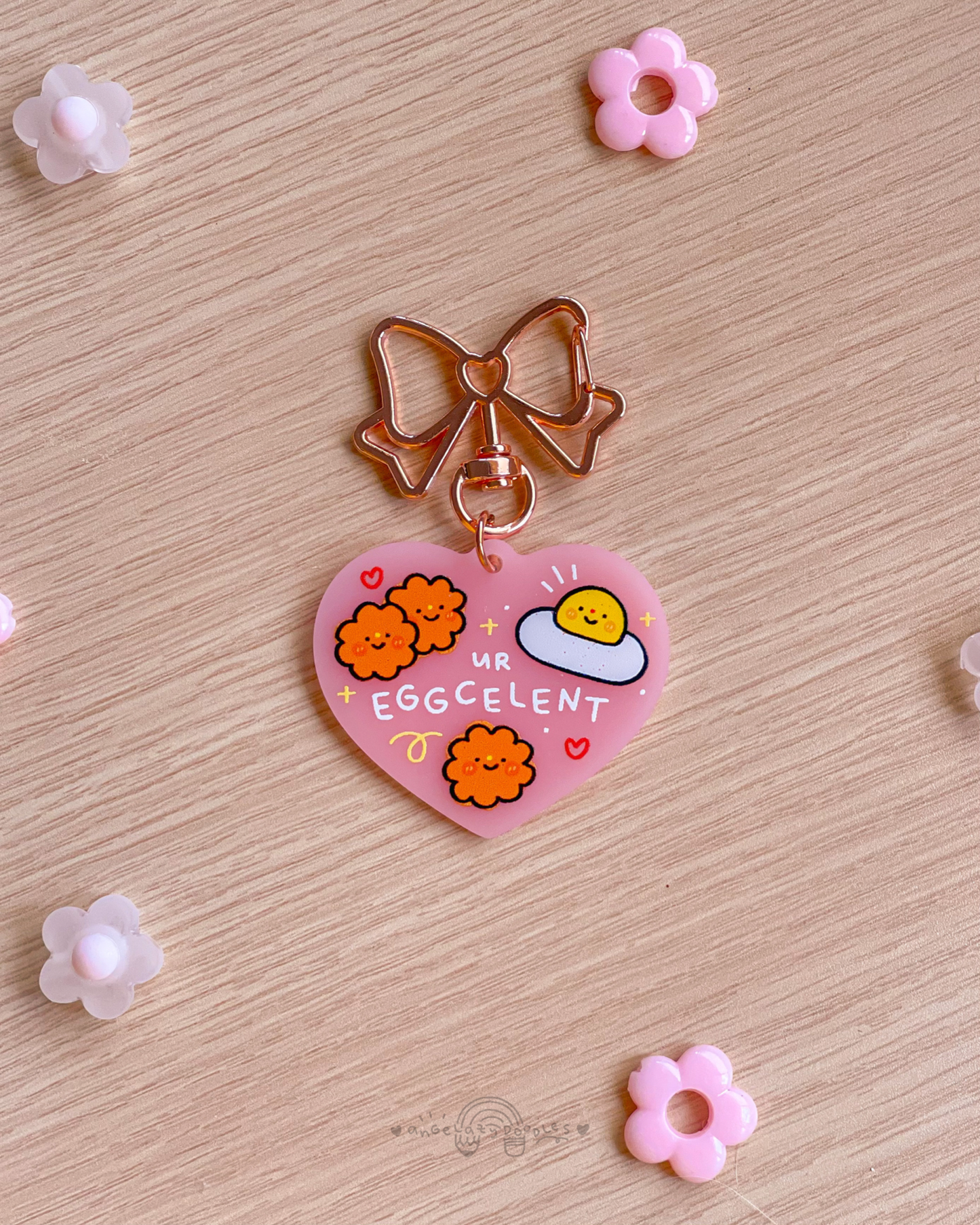 Pink Acrylic Keychains !