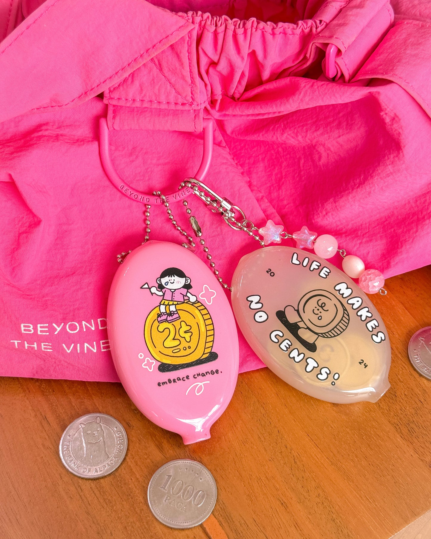 Coin Pouch Keychains