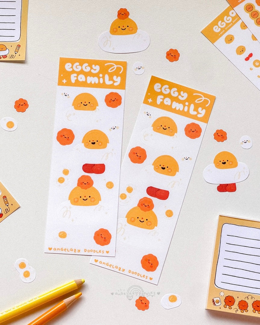 Sticker Sheet: Chichi & Eggy Family